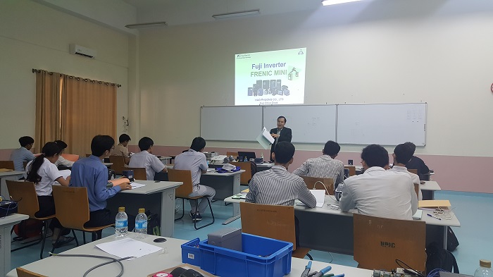 Hạo Phương và Fuji Electric hỗ trợ thiết bị cho học viện Cambodia