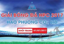 Giải bóng đá nội bộ Hạo Phương 2017