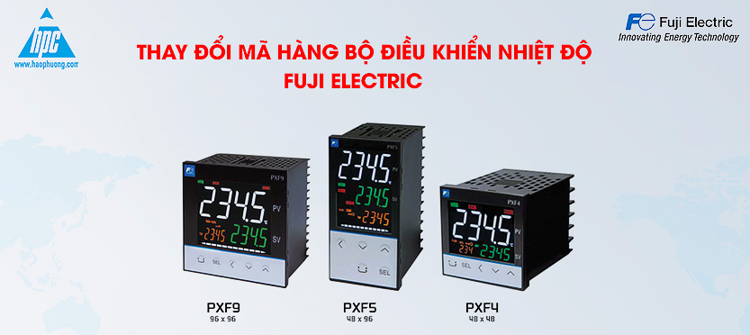 thay đổi mã hàng bộ điều khiển nhiệt độ dòng PXF Fuji Electric