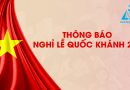 thông báo nghỉ lể quốc khánh