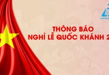 thông báo nghỉ lể quốc khánh