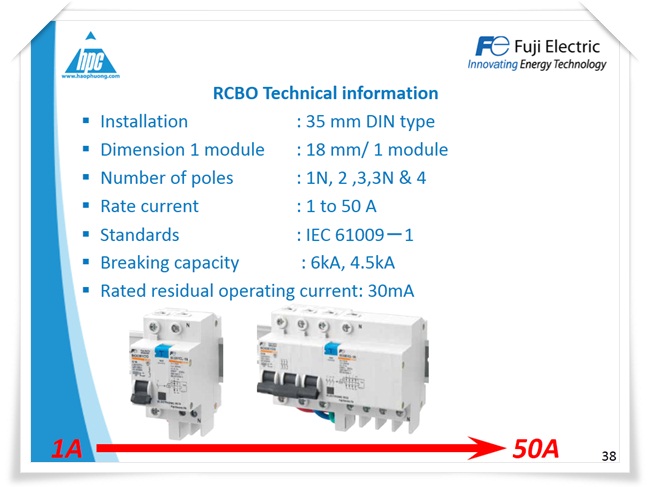 RCBO Fuji Electric, ảnh 2