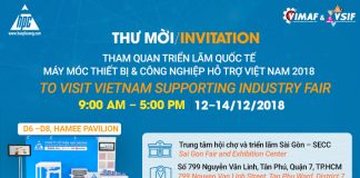 thư mời triển lãm vimaf và vsif 2018