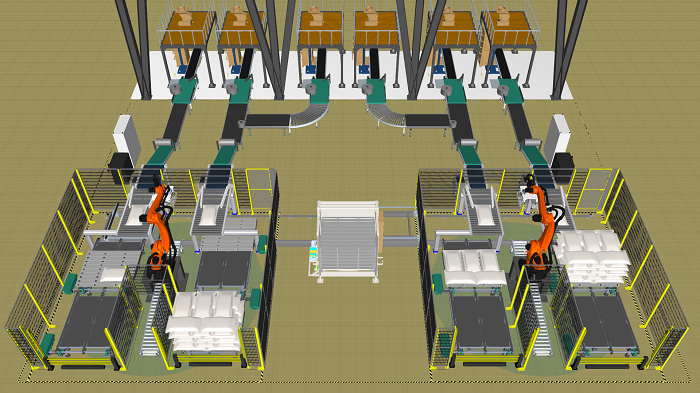 Robot xếp bao lên pallet 4