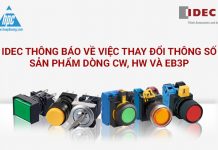 thông báo thay đổi dòng sản phẩm idec