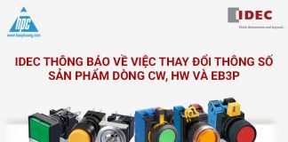 thông báo thay đổi dòng sản phẩm idec