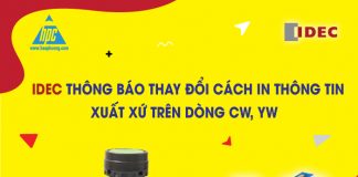IDEC thông báo thay đổi cách in thông tin xuất xứ