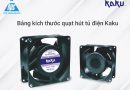 Bảng kích thước quạt hút tủ điện Kaku Bảng kích thước quạt hút tủ điện Kaku