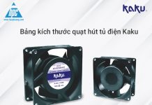 Bảng kích thước quạt hút tủ điện Kaku