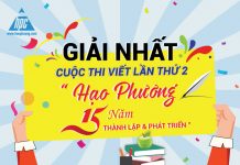 Giải nhất cuộc thi viết lần thứ 2