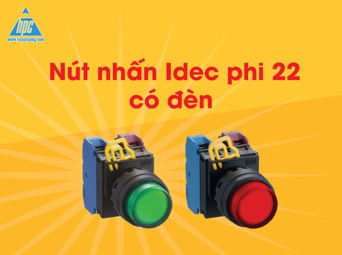 Nút nhấn tự giữ phi 22 có đèn