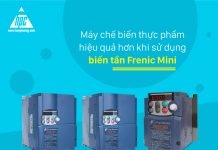 Máy chế biến thực phẩm hiệu quả hơn khi sử dụng biến tần Frenic Mini