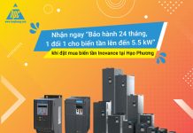 Nhận ngay “Bảo hành 24 tháng, 1 đổi 1 cho biến tần lên đến 5.5 kW” khi đặt mua biến tần Inovance tại Hạo Phương