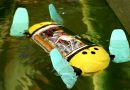 Robot rùa biển giám sát trại nuôi cá