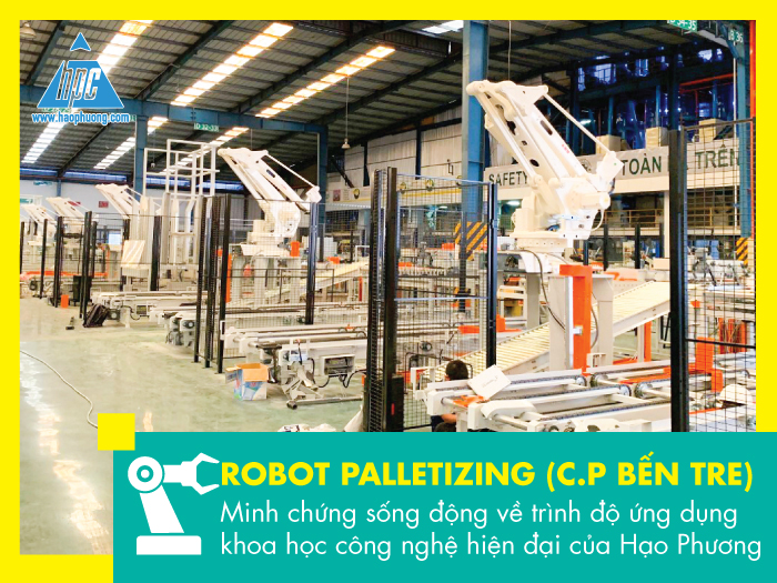 Robot palletizing