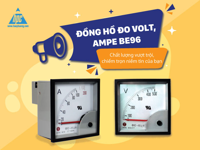 Đồng hồ đo Volt, Ampe BE96 - Chất lượng vượt trội, chiếm trọn niềm tin của bạn