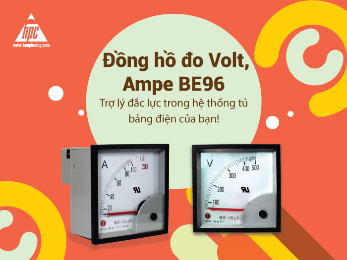 Đồng hồ đo Volt, Ampe BE96 - Trợ lý đắc lực trong hệ thống tủ bảng điện của bạn!