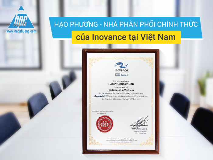 Hạo Phương - Nhà phân phối chính thức của Inovance tại Việt Nam