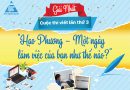 Bài viết đạt giải nhất cuộc thi viết lần 3 “Hạo Phương – Một ngày làm việc của bạn như thế nào?”