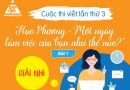 Bài viết đạt giải nhì cuộc thi viết lần 3 “Hạo Phương – Một ngày làm việc của bạn như thế nào?” (Bài 1)
