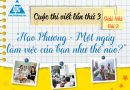 Bài viết đạt giải nhì cuộc thi viết lần 3 “Hạo Phương – Một ngày làm việc của bạn như thế nào?” (Bài 2)