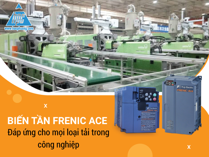 Biến tần Frenic-ACE đáp ứng được mọi loại tải trong công nghiệp