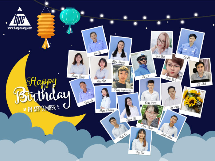 Hạo Phương chúc mừng sinh nhật các thành viên tháng 09/2021