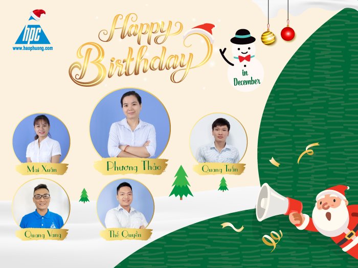 Chúc mừng sinh nhật các thành viên Hạo Phương tháng 12/2021
