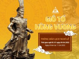 Hạo Phương thông báo lịch nghỉ lễ Giỗ tổ Hùng Vương 2022