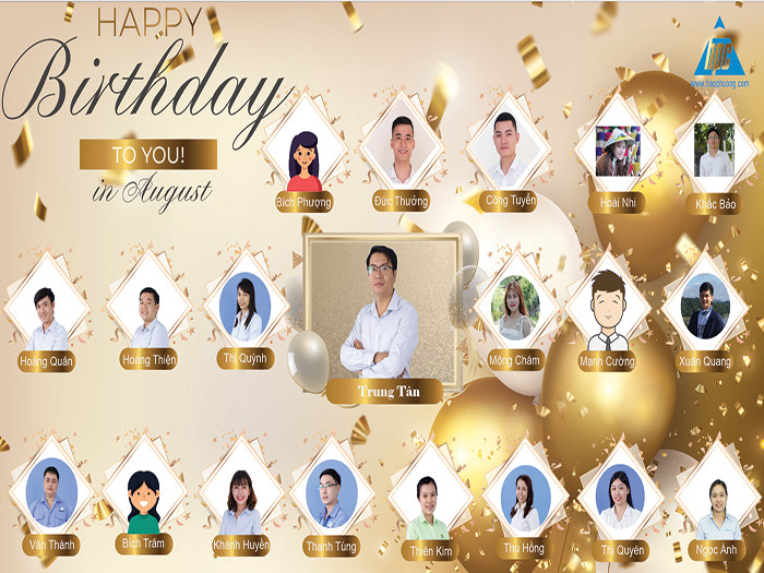 Hạo Phương chúc mừng sinh nhật các thành viên tháng 08/2022