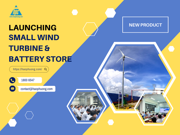 Hạo Phương tổ chức chương trình nội bộ ra mắt sản phẩm mới Small Wind Turbine và Battery Store thành công tốt đẹp