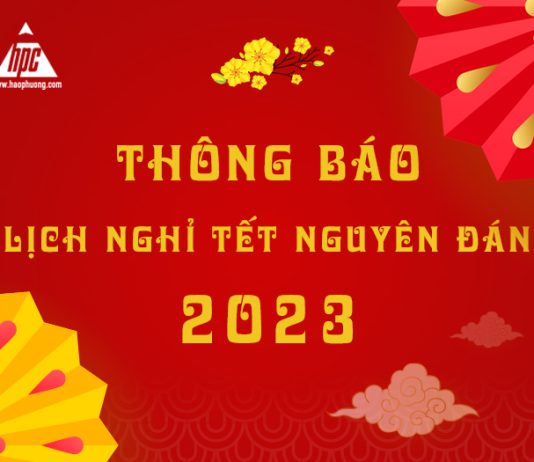 Hạo Phương thông báo lịch nghỉ Tết Nguyên đán 2023